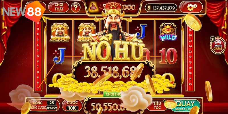 Nổ hũ thần tài new88 là tựa game ăn khách nhất năm 2025